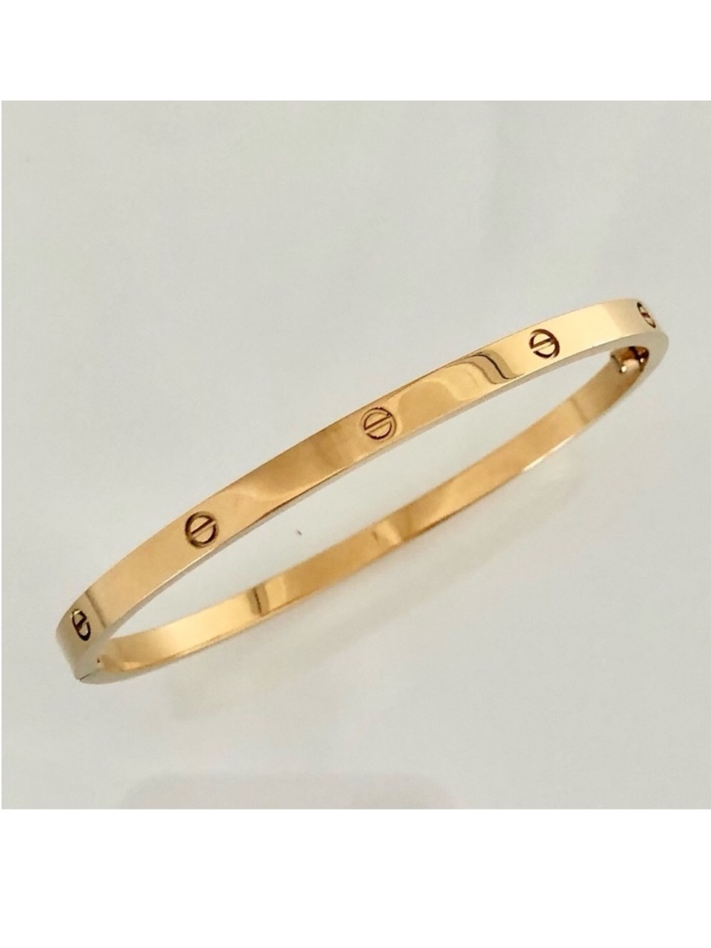 Generic Thin Gold Screw Cuff Bangle Bracelet with Screwdriver - Picture 4 of 10